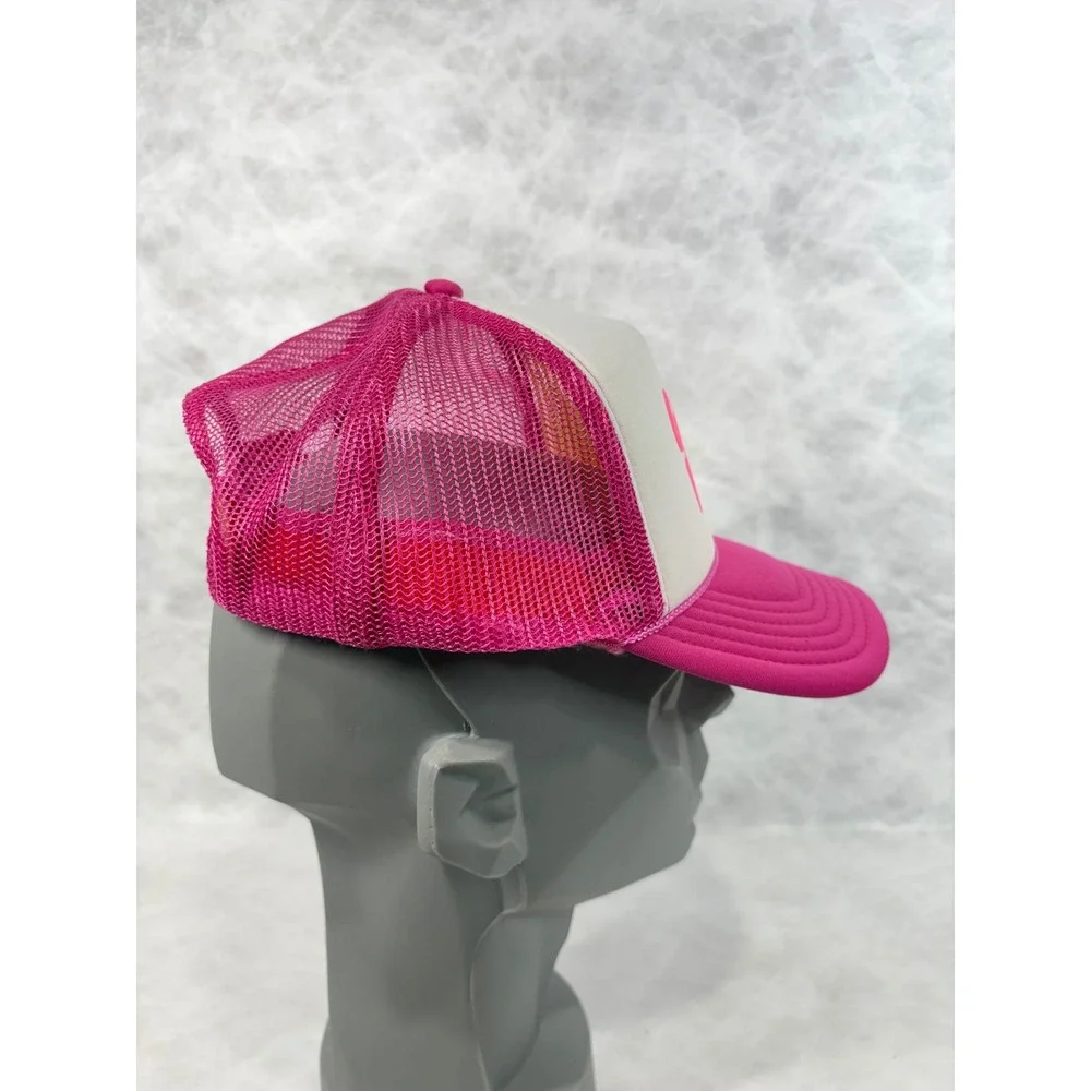 Gender Happy Pink White Mesh Trucker‎ Hat Snapback OTTO Base Cap